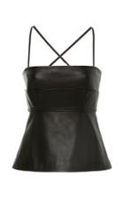 Proenza Schouler White Label Leather Strappy Top
