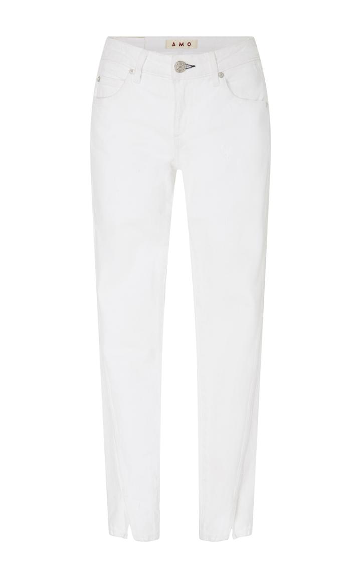 Amo Vintage Split Ankle Mid Rise Skinny Jeans