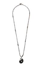 Cvc Stones Tipsy Pendant On Antique Gunmetal Chain Necklace