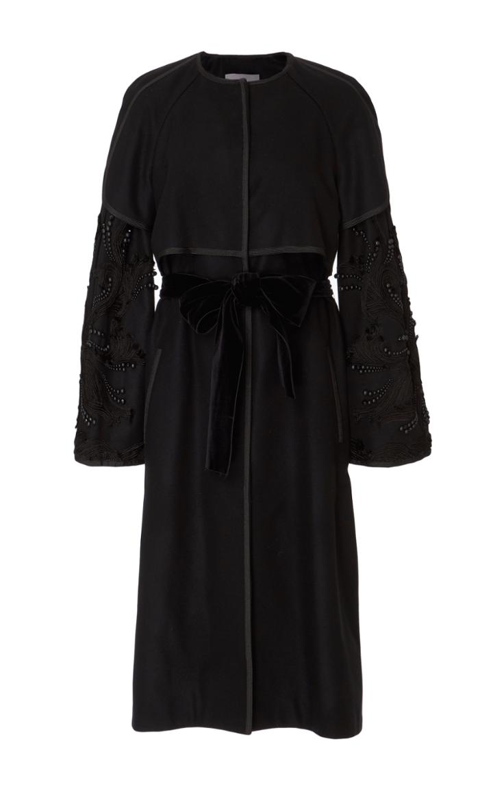 Monique Lhuillier Embroidered Coat