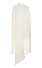 Moda Operandi Boyarovskaya Asymmetric Ribbed Cotton Midi Sweater Dress