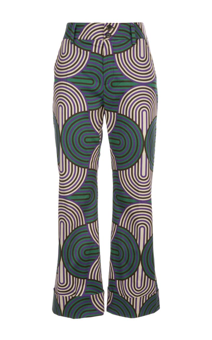 La Doublej Hendrix Printed Cotton-blend Pants