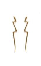 Moda Operandi Flash Jewellery Gold Gold Lightning Earrings