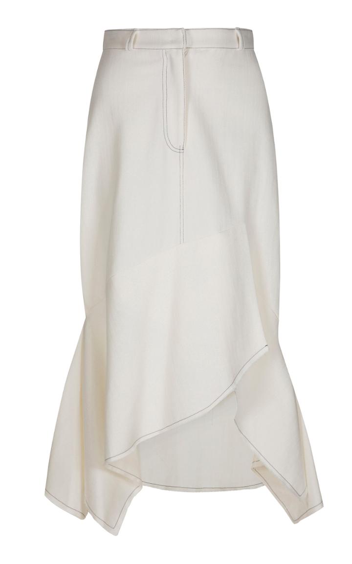 Moda Operandi Mykke Hofmann Rara Asymmetric Denim Midi Skirt