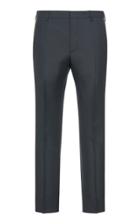Prada Striped Wool And Mohair Slim-leg Pants Size: 46