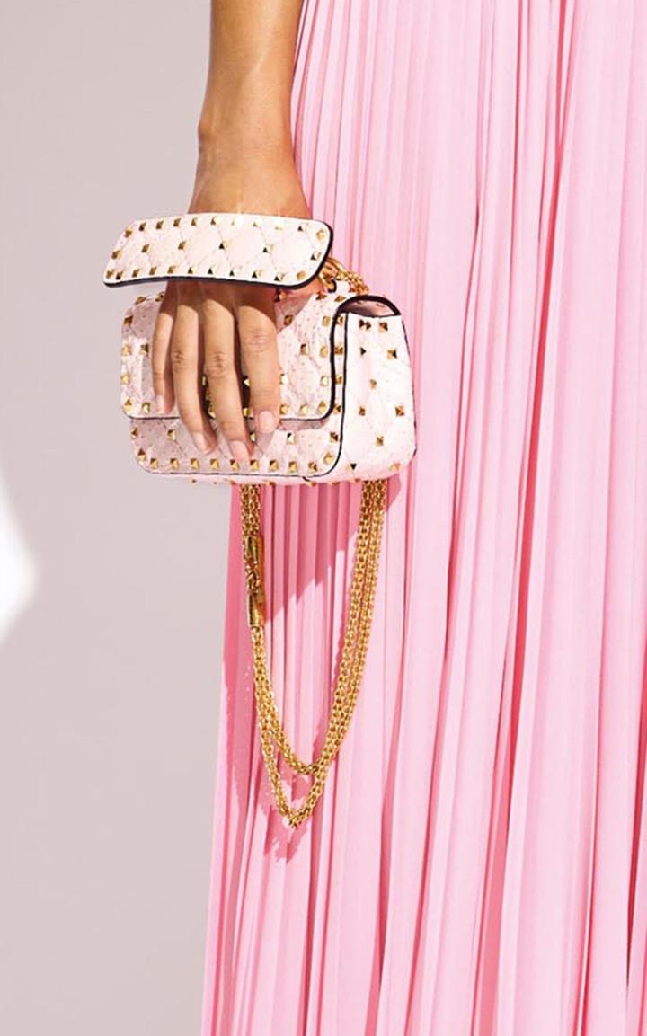 Moda Operandi Valentino Valentino Garavani Mini Rock Stud Spike Python Shoulder Bag