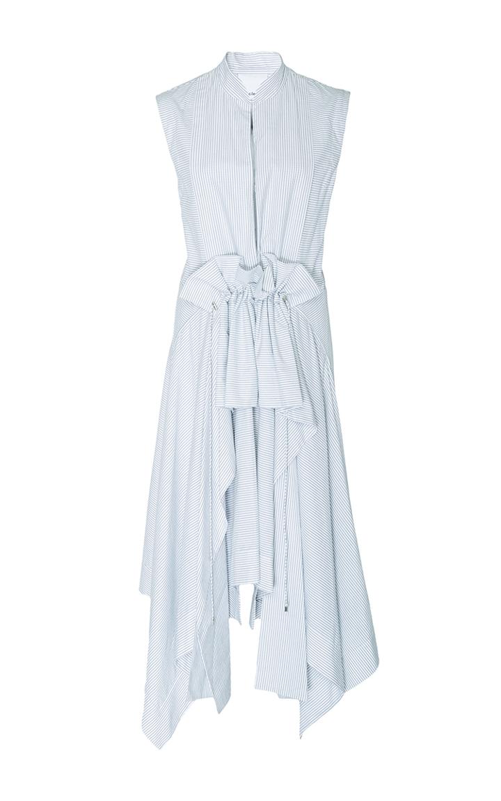 Acler Waldorf Striped Ruffled Shirt Dress