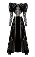 Moda Operandi Raisa Vanessa Cutout Metallic Dress