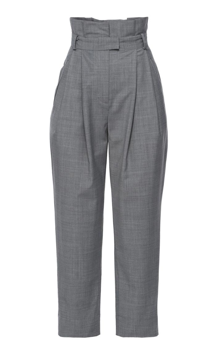 Anna October High Waist Pleated Cropped Trouser