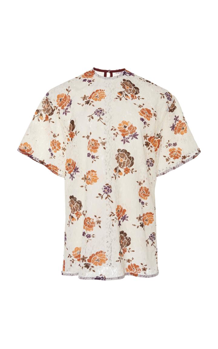 Victoria Beckham Oversized Floral Print Top