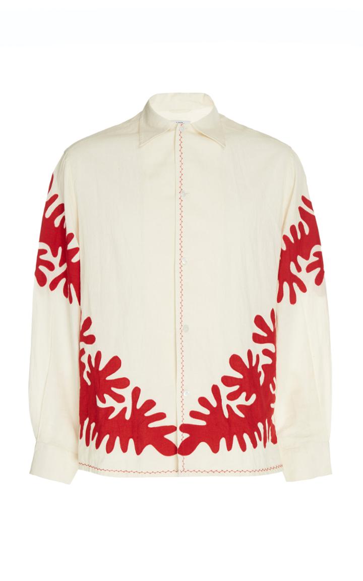 Bode Setting Cut-out Appliqu Shirt