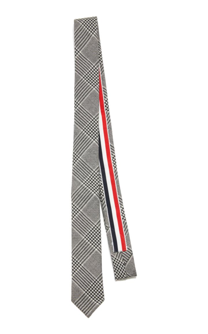 Thom Browne Checked Wool-felt Tie