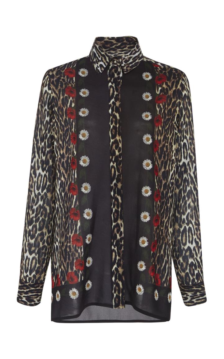 Elie Saab Printed Georgette Shirt