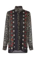 Elie Saab Printed Georgette Shirt