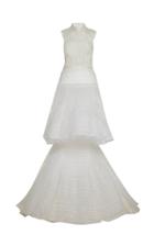Olivier Theyskens Telgo Tiered Linen-blend Gown