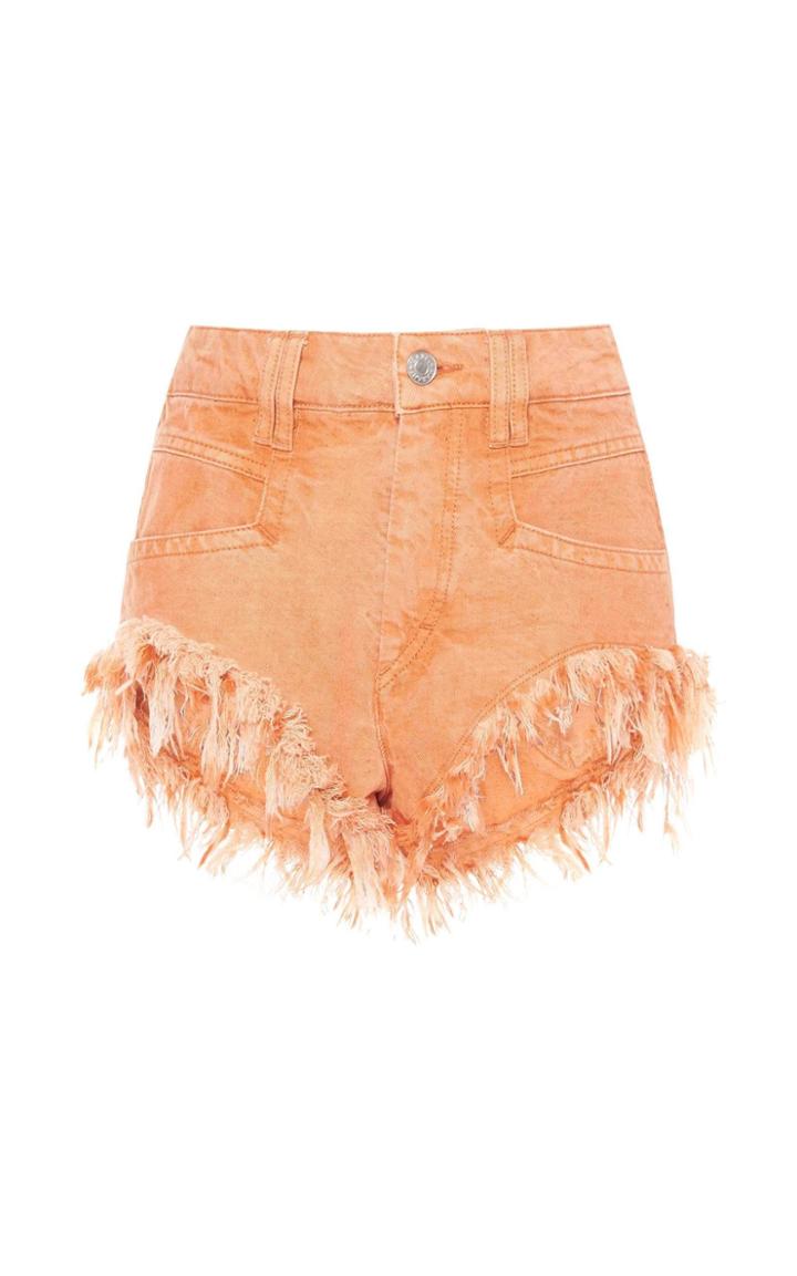 Moda Operandi Isabel Marant Eneida Frayed Shorts Size: 34
