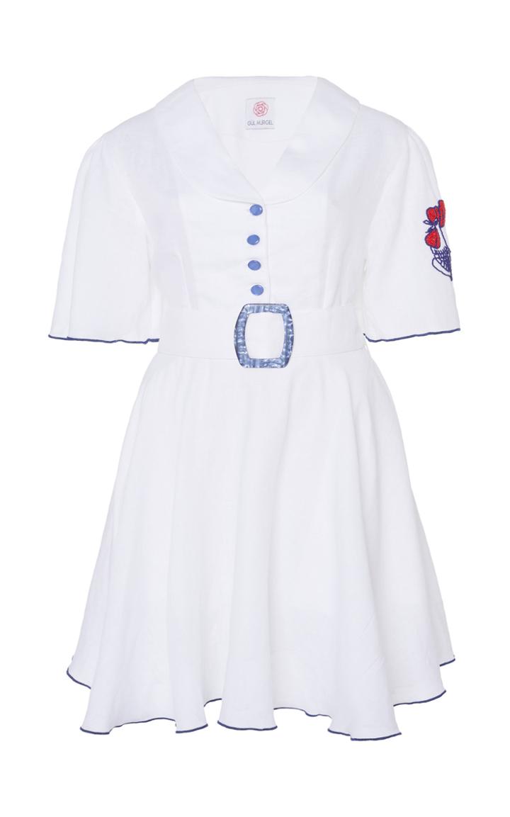 Gl Hrgel Belted Linen Shirt Dress