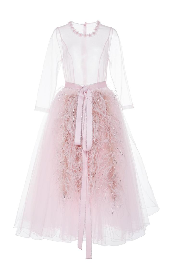 Ryan Lo Sheer Top Tulle Gown