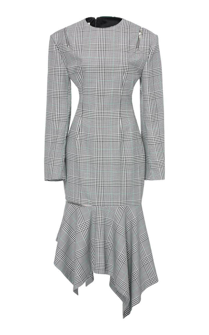 Monse Glen Plaid Zip Dress