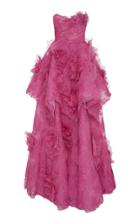 Marchesa Tiered Sweetheart Ball Gown