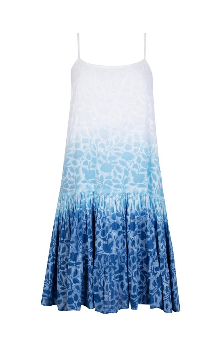 Moda Operandi Juliet Dunn Ombre Floral Cotton Mini Dress