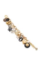 Lulu Frost Gold-plated Enamel, Crystal And Mother Of Pearl Bracelet