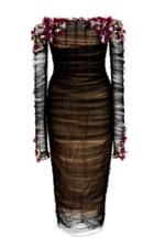 Pamella Roland Tulle Off The Shoulder Dress