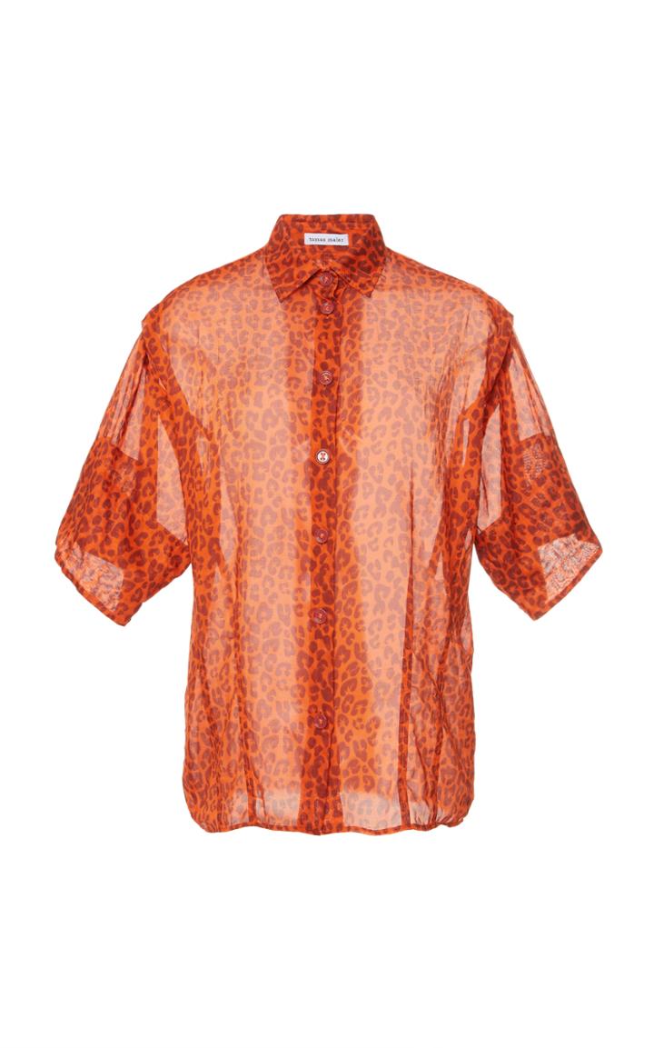 Tomas Maier Coastal Leopard Palm Top
