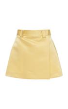 Prada Silk Satin Wrap Mini Skirt