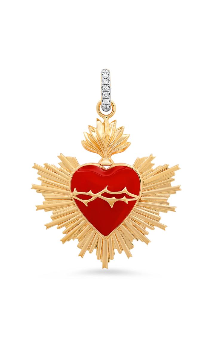 Moda Operandi Colette Jewelry 18k Yellow Gold & Diamond Be In Love Charm