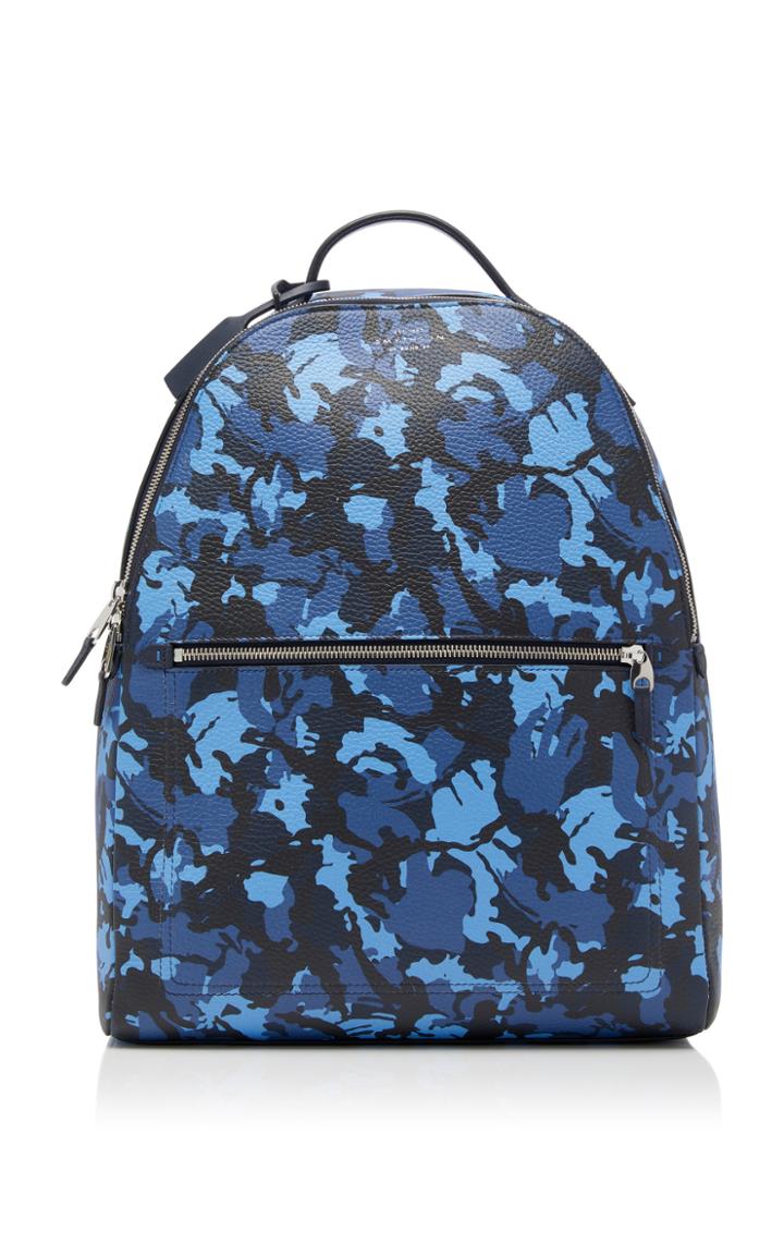 Smythson Burlington Camouflage Leather Backpack