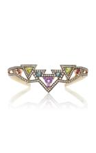 Moda Operandi Noor Fares 18k Grey Gold Sri Yantra Cuff