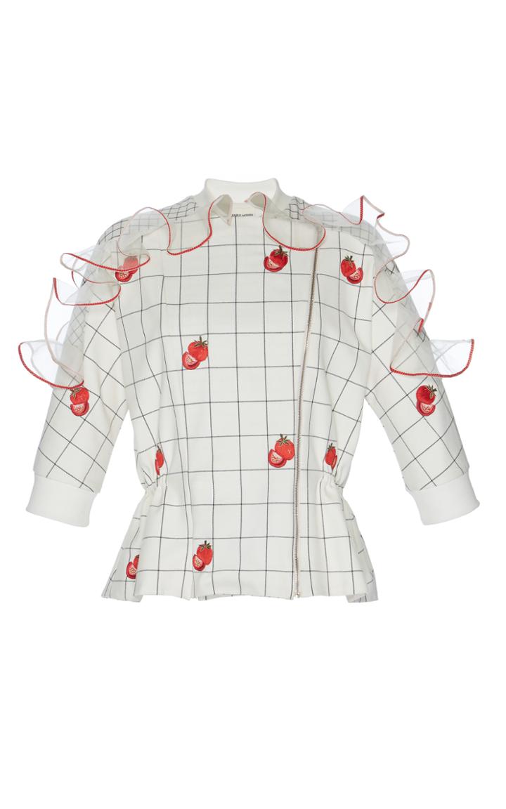 Rahul Mishra Tomato Ruffle Jacket