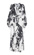 Loewe Printed Silk-crepe Maxi Dress