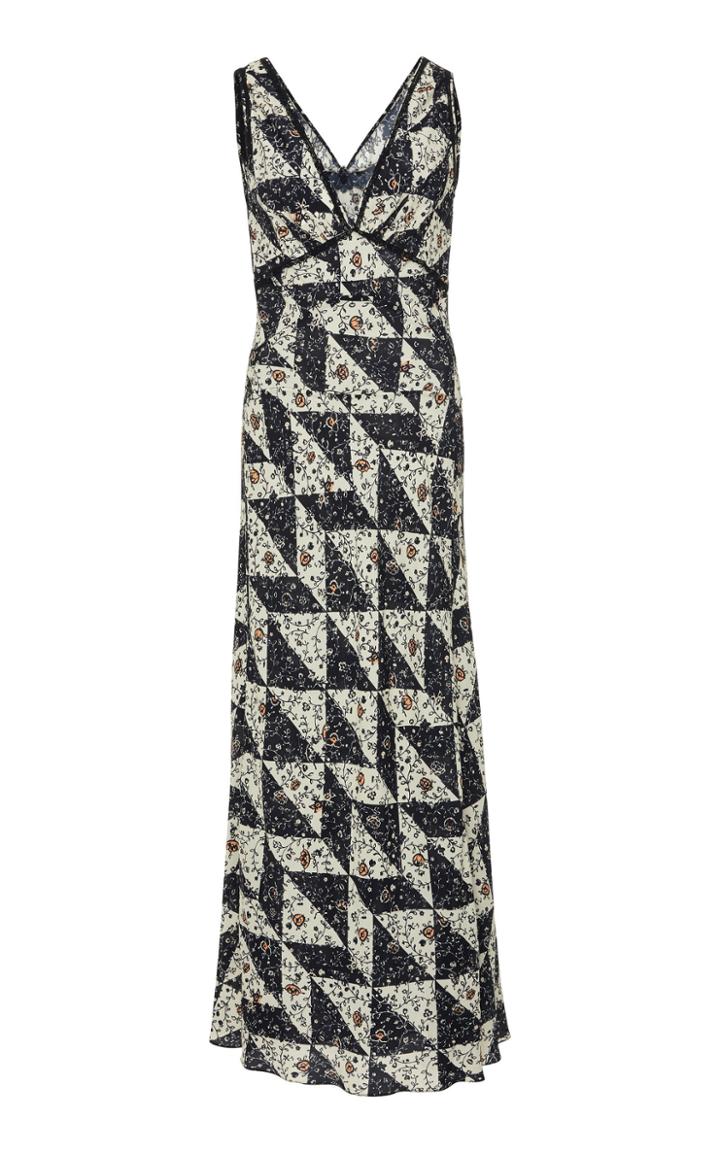 Alexachung Bias-cut Silk Crepe Maxi Dress