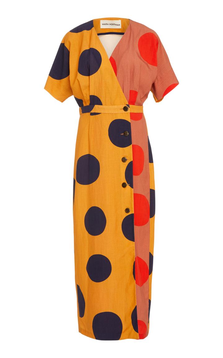 Mara Hoffman Amrita Polka Dot Wrap Dress