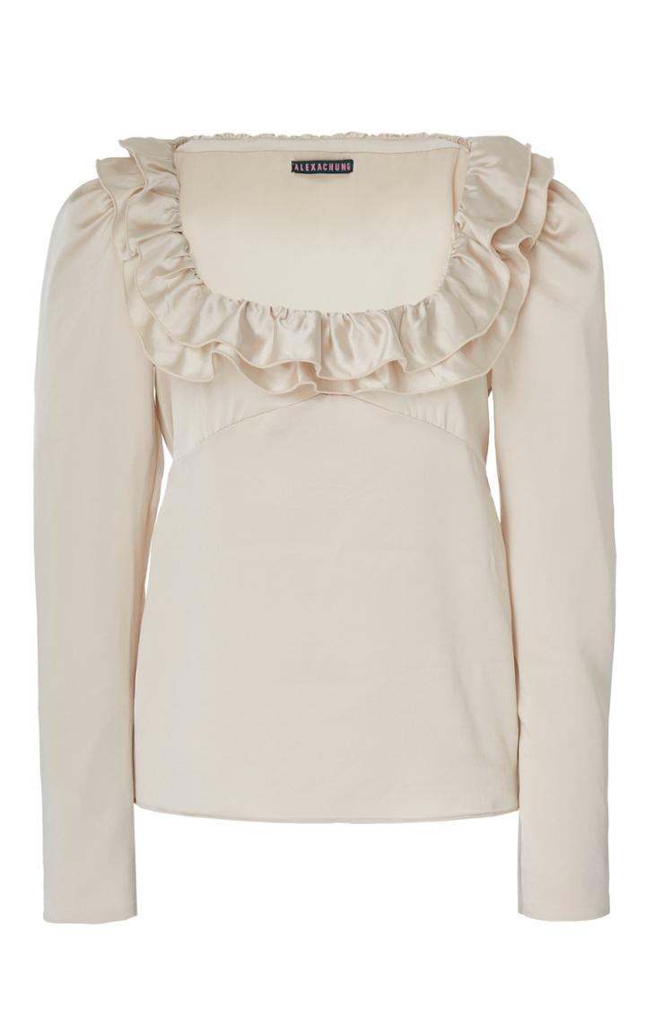 Alexachung Square Neck Frill Top