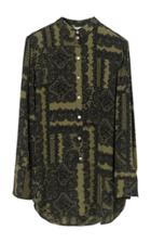 By Malene Birger Cologne Silk Blend Print Top