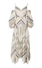Maria Lucia Hohan Nola Stripe Lurex Linen Dress