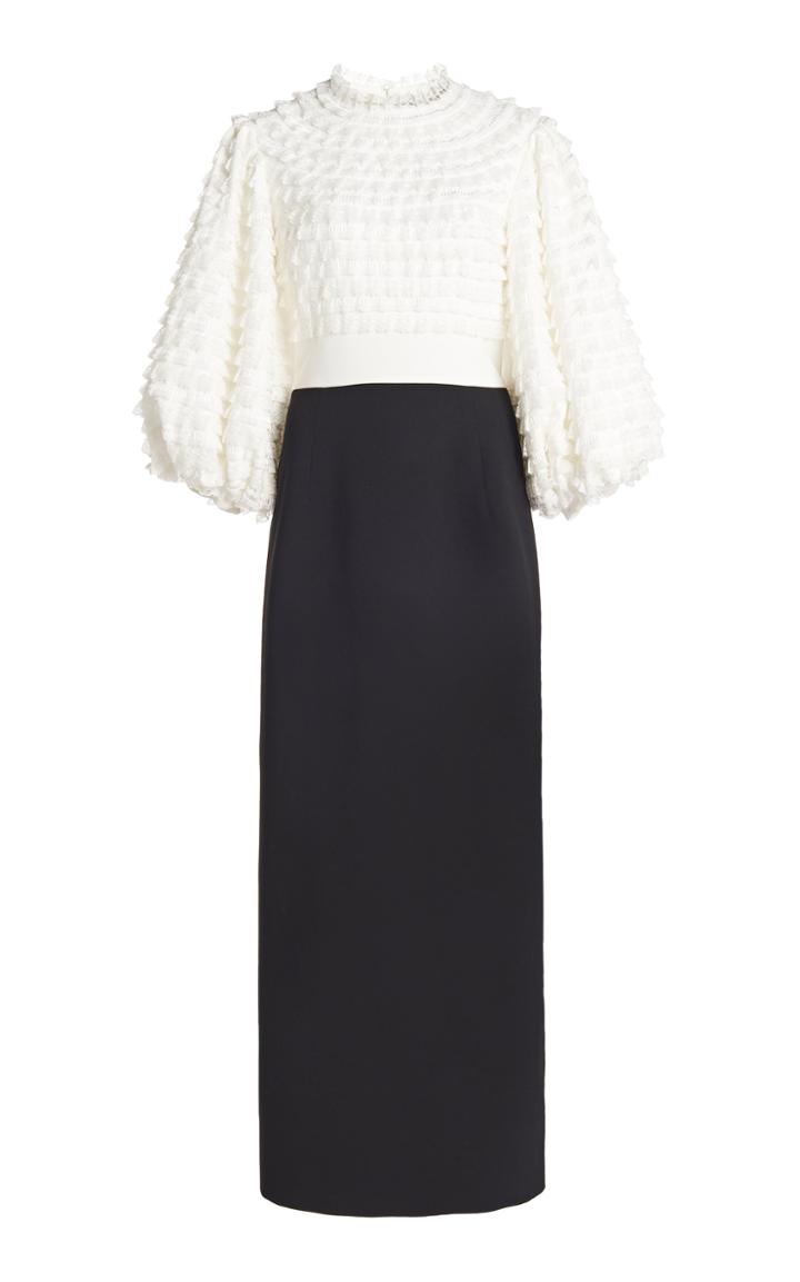 Moda Operandi Huishan Zhang Colette Tiered Crepe Dress