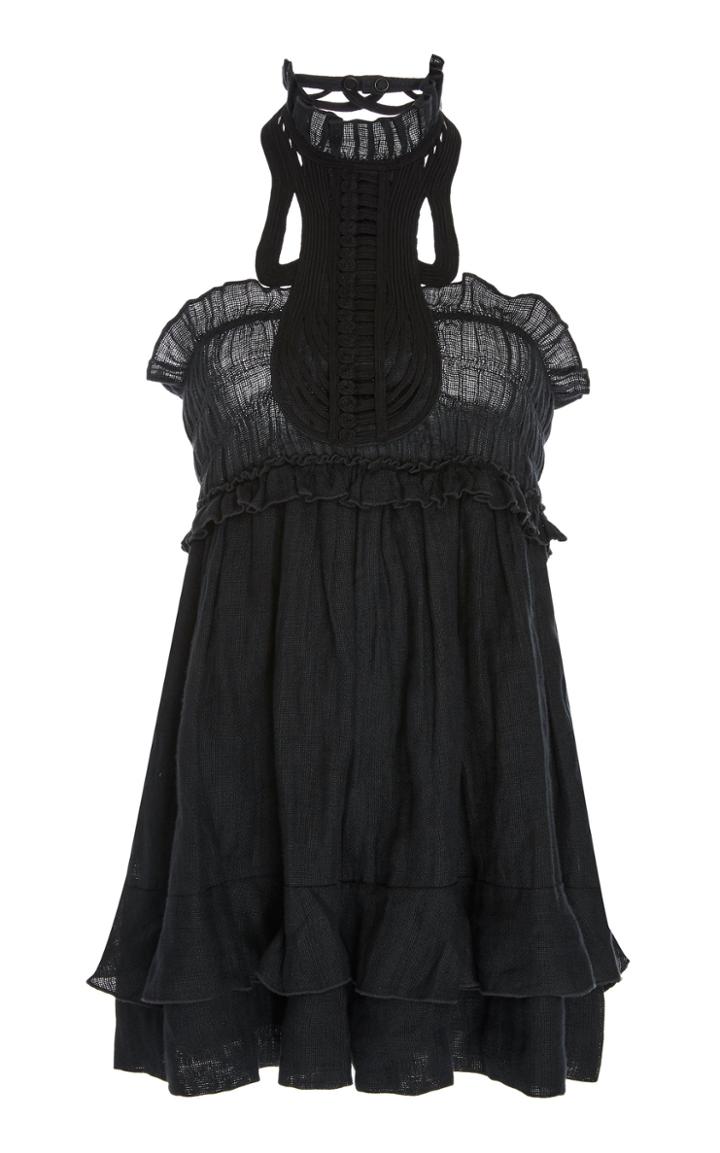 Isabel Marant Gota Mockneck Linen Dress