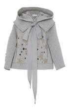 Dice Kayek Embroidered Bow Blouse
