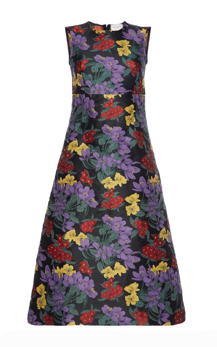 Giuseppe Di Morabito Floral Jacquard A-line Dress