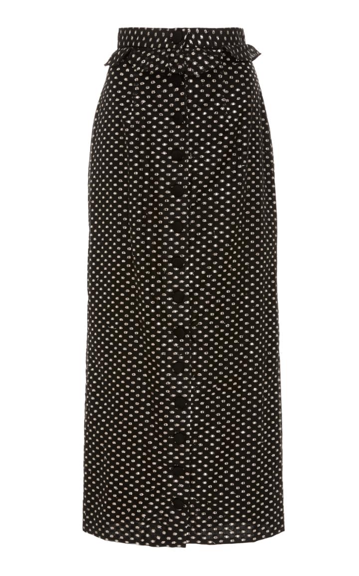 Lein Dotted Pencil Skirt