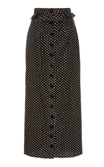Lein Dotted Pencil Skirt