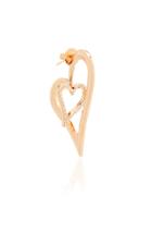 Kwit Single Two Heart Hoop Earring