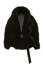 Alexandre Vauthier Velvet Puffer Coat