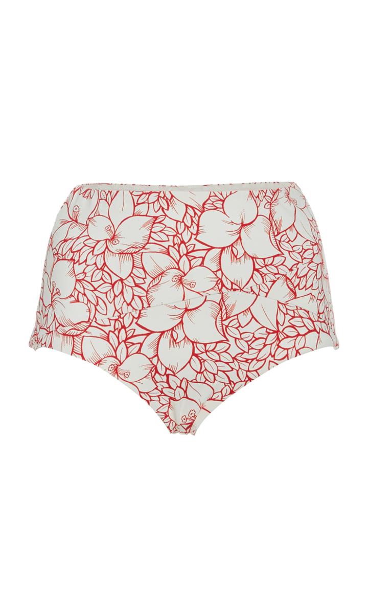 Marysia Swim Lehi High-rise Printed Bikini Bottoms