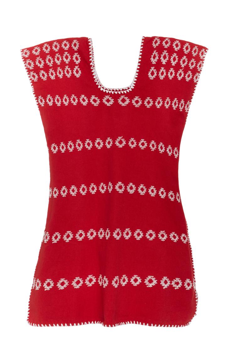 Pippa Holt Children's Red And White Cotton Caftan