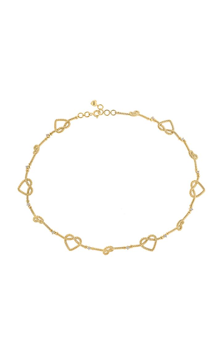 Mks Jewellery Promise Grand Alyada 18k Yellow Gold Diamond Necklace